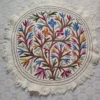 Kashmiri Wool Hand Aari Embroidery Round Namda (3 ft)