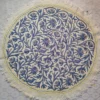 Kashmiri Hand Aari Embroidery Wool Round Namda (5ft)