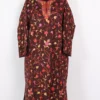 Wine Raffal Wool Jaal Hand Aari Embroidery Pheran