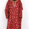 Raffal Wool Hand Aari Embroidery Maroon Pheran