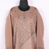Brown Raffal Wool Hand Sozni Embroidery Pheran