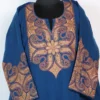 Royal Blue Cashmilon Wool Sleeve Sozni Embroidery Pheran