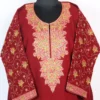 Maroon Cashmilon Wool Sleeve Sozni Work Pheran