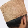 Premium Light Brown Karakul Cap – Made in Kashmir Jinnah Hat