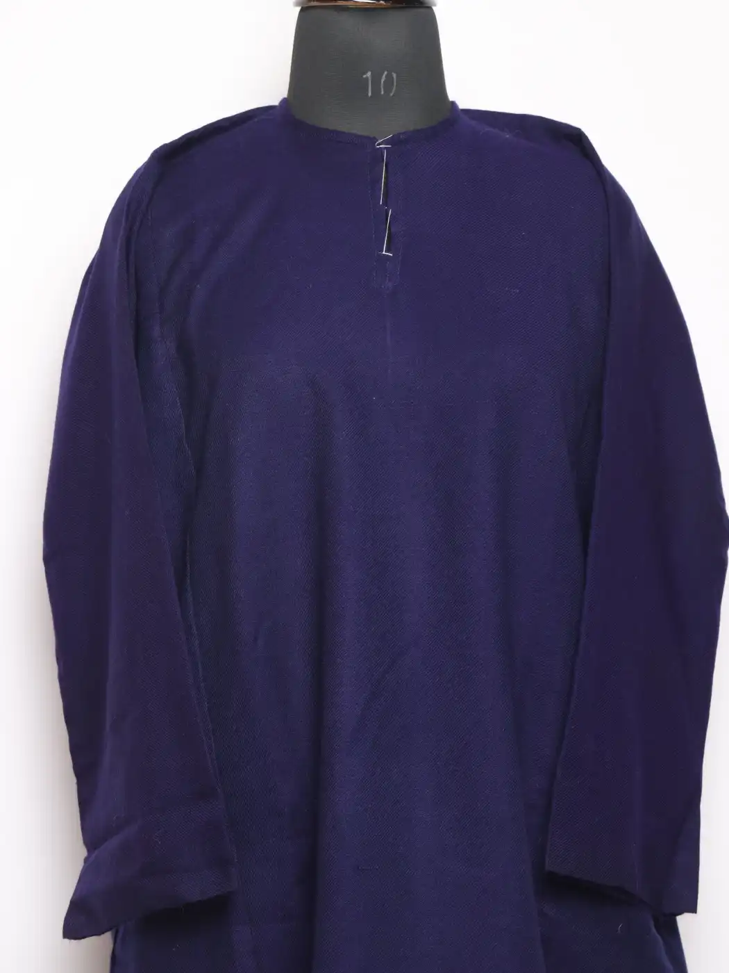 Plain Cashmilon Pheran Navy Blue | With No Embroidery - Image 2