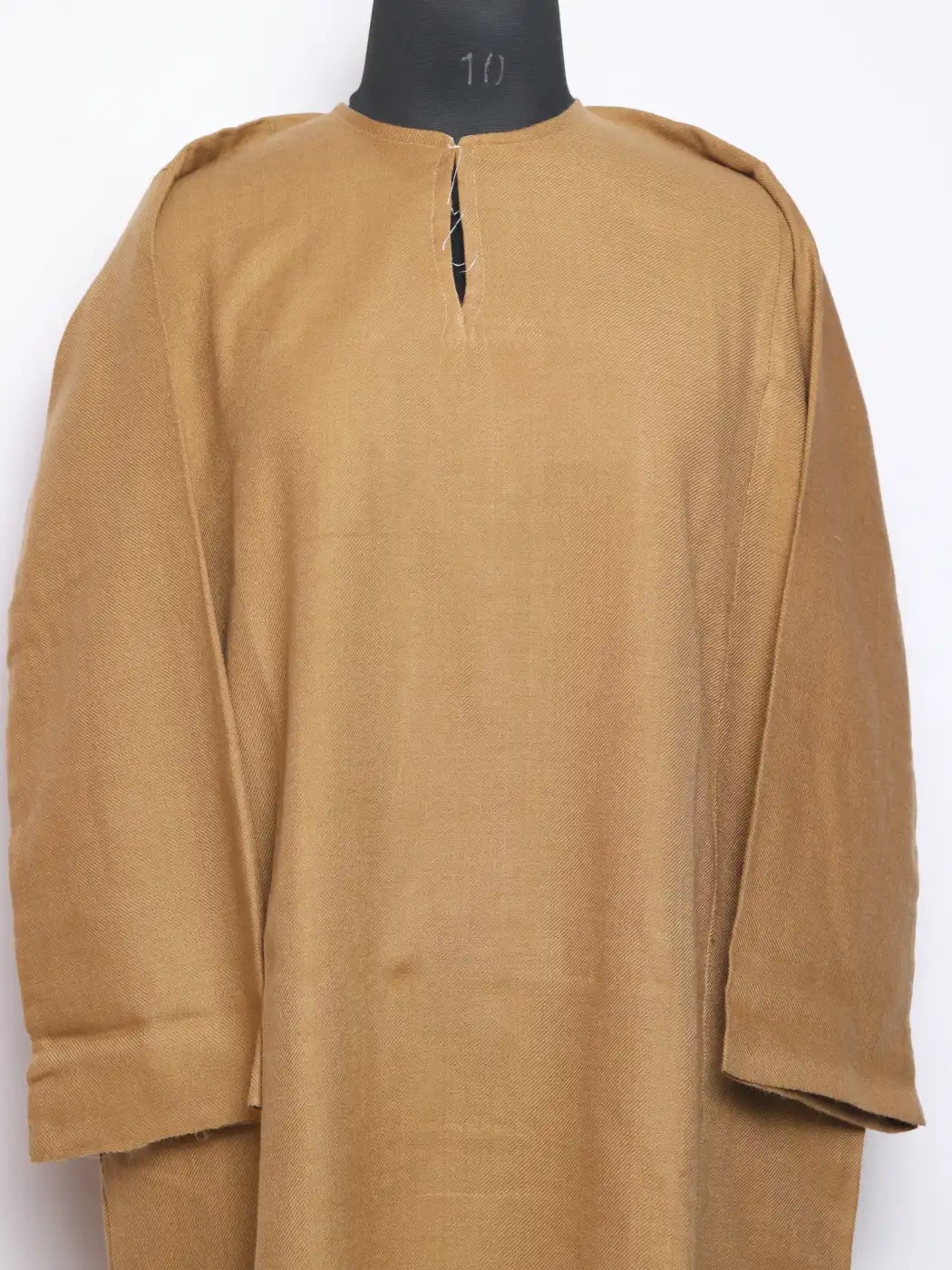Beige Plain Cashmilon Pheran | With No Embroidery - Image 3
