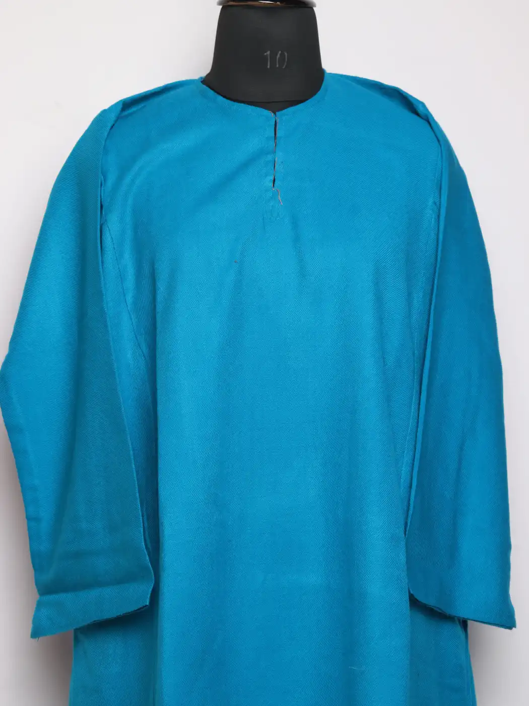 Sky Blue Plain Cashmilon Pheran | With No Embroidery - Image 3