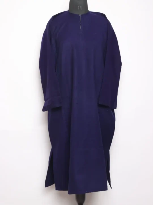 Plain Cashmilon Pheran Navy Blue | With No Embroidery