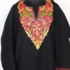 Cashmilon Wool Parveen Black Pheran Aari Embroidery