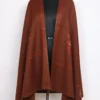 Brown Hand Sozni Embroidery Womens Taroob Shawl in Cashmilon Wool