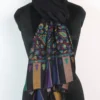 Shabnam Black Fine Wool Kani Work Palladar Stole