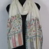 White Fine Wool Najma Palladar Kani Stole