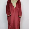Nihayat Velvet Maroon Pheran with Zari Tilla Embroidery