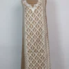 Beige 2pc Suit in Cashmilon Wool - Full Panel Aari Embroidery