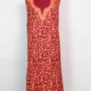 Hayat Jaal Aari Work 2pc Maroon 2pc Suit in Crush Cotton