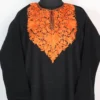 Mehnoor Black Cashmilon Wool Aari Work Pheran