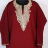 Maroon Nafees Cashmilon Pheran Adorned with Tilla Embroidery