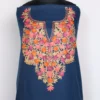 2pc Navy Blue Suit in Cashmilon Wool with Aari Embroidery