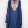 Hayat Navy Blue Hand Aari Embroidery 3pc Suit in Wool