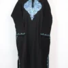 Black Loose Pheran in Cashmilon Wool with Pakeez Aari Embroidery