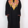 Sehr Black Pheran in Cashmilon Wool with Aari Embroidery