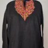 Black Aari Work Mahrosh Pheran in Cashmilon Wool