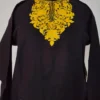 Cashmilon Wool Naaz Aari Embroidery Black Short Pheran