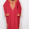 Cashmilon Farhana Pink Heavy Sleeve Border Aari Work Pheran