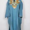 Hayat Blue Cashmilon Pheran with Aari Embroidery