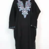 Aari Embroidery Roshni Cashmilon Wool Black Pheran