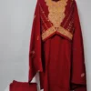 Cashmilon Wool Maroon Yasmeen Sozni Work 3pc Pheran