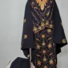 Cashmilon Wool Black Parveen Sozni Work 3pc Pheran