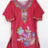 Cashmilon Wool Girls Pink Kurta with Aari Work (2-3years)