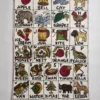 Hand Chain Stitch Embroidery Nursery Kashmiri Rug for Kids