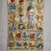 Hand Chain Stitch Embroidery Nursery Kashmiri Rug for Kids