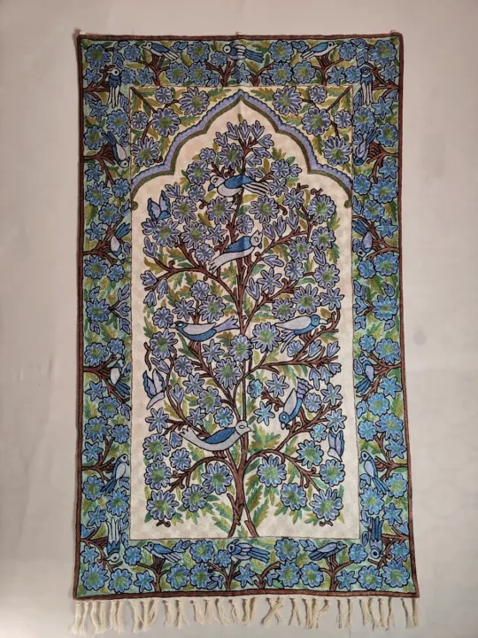 Hand Chain Stitch Embroidery Kashmiri Wall Hanging