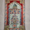 Kashmiri Prayer Rug in Dusoot Cotton Hand Chain Stitch Embroidery