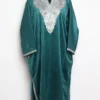 Mehr Sea Green Pheran in Velvet - Zari Tilla Work