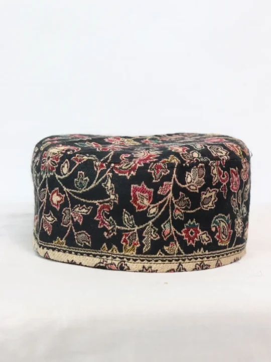 Black Kashmiri Saifuddin Kani Cap