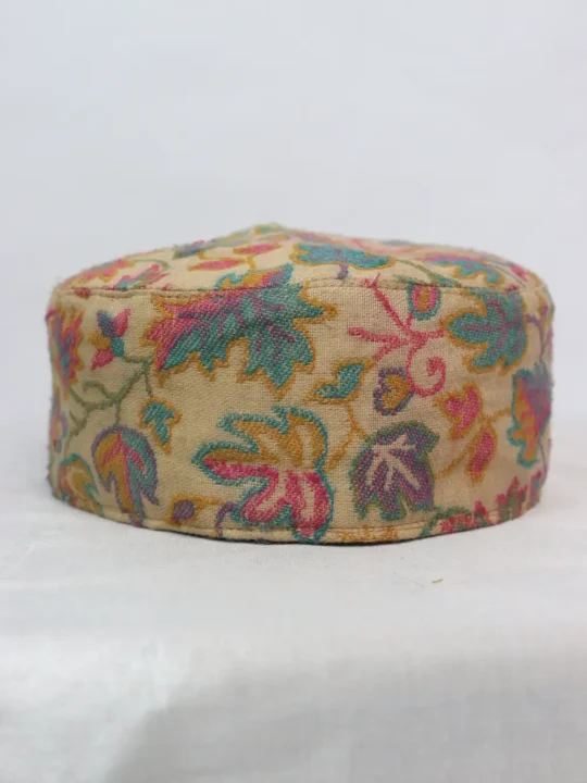Kashmiri Nizam Shah Yellow Kani Cap