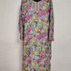 Indigo Noor Chinar Front Back Aari Work Long Kurti in Georgette