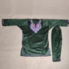 Velvet Aari Work Green Nazakat Pheran Set for Girls