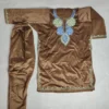 Brown Khoobsurat Pheran Set in Velvet Aari Work