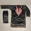Aari Work Pakeez Black Pheran Set in Velvet