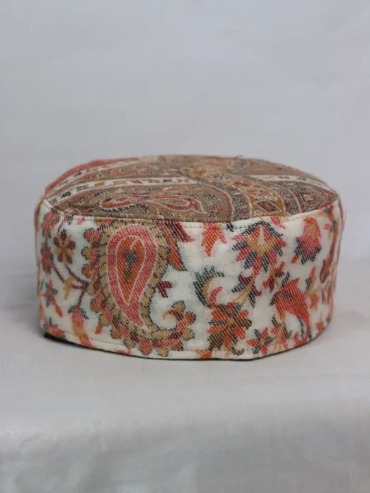 Ziauddin Premium White Kani Cap from Kashmir