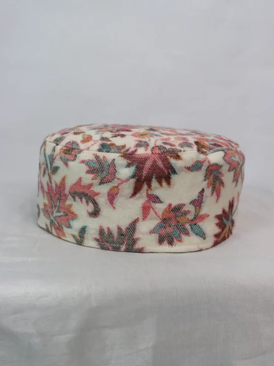 Kashmiri Tufail Sheikh White Premium Kani Cap