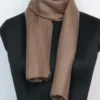 Chashme Bulbul Pure Pashmina Eshal Brown Muffler for Females