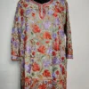 Jabeen Grey Short Kurti in Georgette with Front Back Aari Work