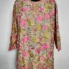 Aari Embroidery Front Back Pink Georgette Short Kurti Zunaira