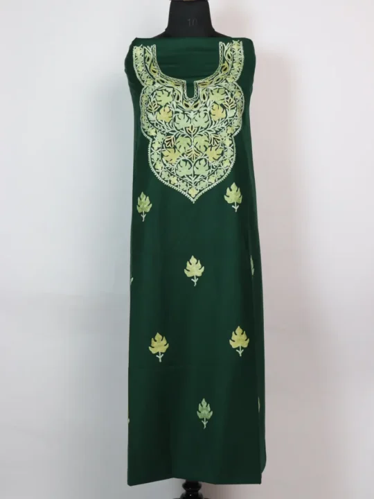 Spun Aari Work 2pc Green Shafaq Suit